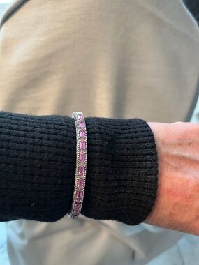 Judith Ripka Pink Sapphire cuff